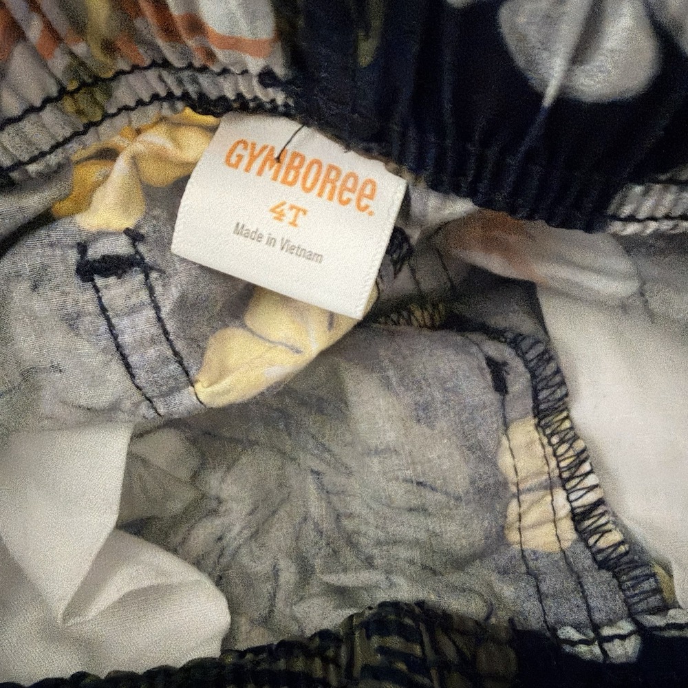Gymboree tropical print drawstring shorts Toddler 4T Hawaiian EUC 100% Cotton - Picture 3 of 3